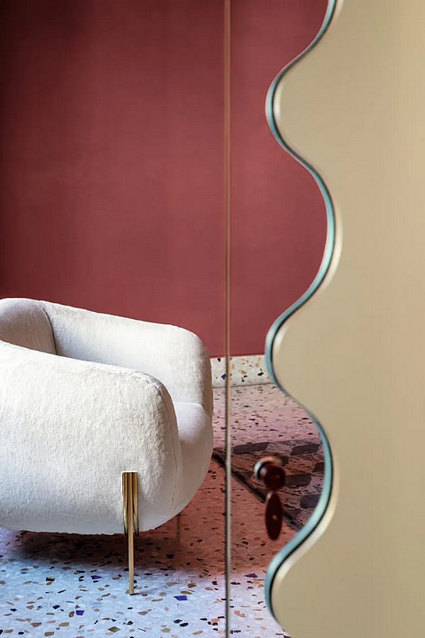 Poltrona in tessuto con copertura removibile e braccioli Geo Saba fabbrica SABA dall'Italia. Foto №11