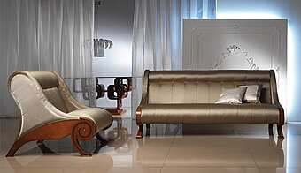 Poltrona imbottita in zebrano CARPANELLI Glamour fabbrica CARPANELLI dall'Italia