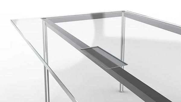 Scrivania in vetro con cassetti CASSINA 10 Bureau La Semaine a Parigi fabbrica CASSINA dall'Italia. Foto №3