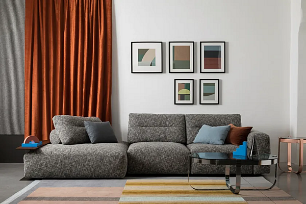 Divano angolare in tessuto My Taos Saba fabbrica SABA dall'Italia. Foto №4