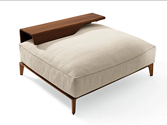 Pouf quadrato in tessuto GIORGETTI Aton