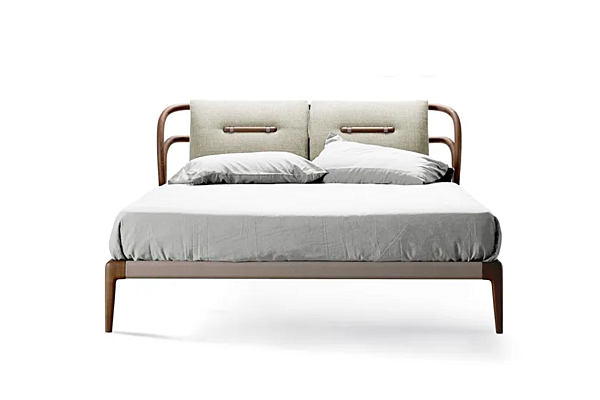 Letto matrimoniale in legno massello con testata imbottita DALE Smusso P 130 fabbrica Dale Italia (by Cantiero) dall'Italia. Foto №7