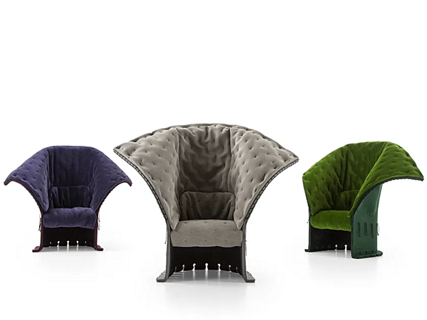 Poltrona con braccioli in feltro di lana CASSINA 357 Feltri fabbrica CASSINA dall'Italia. Foto №3