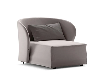 Poltrona imbottita con rivestimento sfoderabile Celine Flou