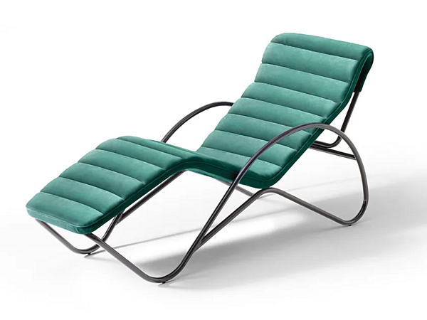 Chaise longue in tessuto con rivestimento sfoderabile CASSINA Indochine fabbrica CASSINA dall'Italia. Foto №1
