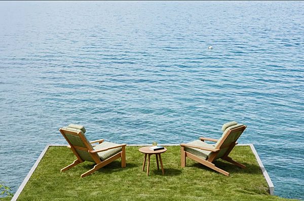 Poltrona da giardino imbottita in teak con braccioli VARASCHIN Bali 2384 fabbrica VARASCHIN dall'Italia. Foto №7