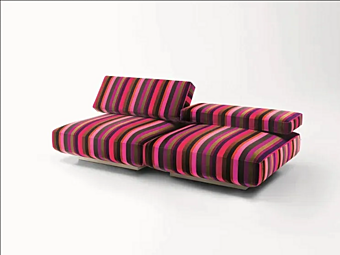 Poltrona modulare in velluto PAOLA LENTI Agio