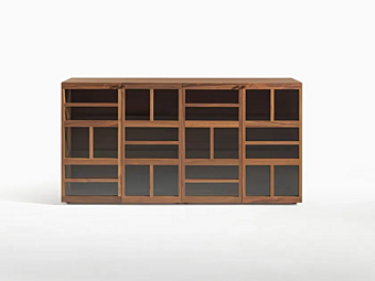 Buffet in legno e vetro con illuminazione integrata TORII Casamania & Horm fabbrica Casamania & HORM dall'Italia