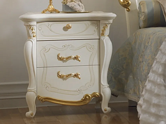 Comodino in legno con cassetti CASA +39 LA FENICE 1306