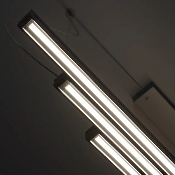 Lampada a sospensione in alluminio anodizzato LED Fabbian Light Glide fabbrica Fabbian dall'Italia. Foto №5