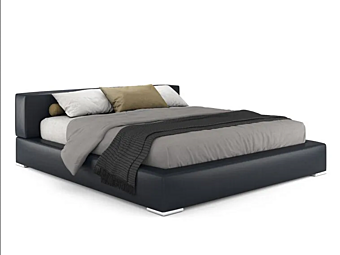 Letto matrimoniale in pelle imbottita Keen i 4 Mariani