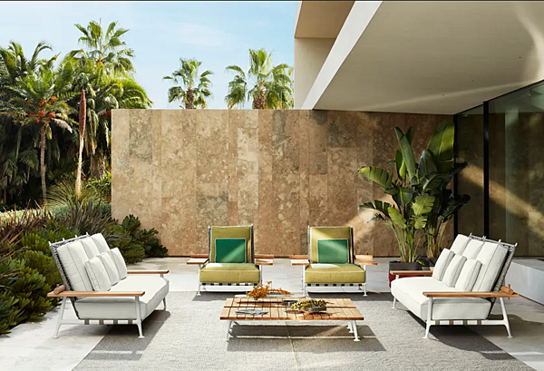 Divano da giardino in tessuto CASSINA FENC E NATURE 239 fabbrica CASSINA dall'Italia. Foto №6
