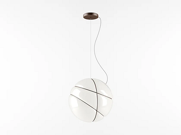 Lampada a sospensione in vetro soffiato Armilla Fabbian fabbrica Fabbian dall'Italia. Foto №1
