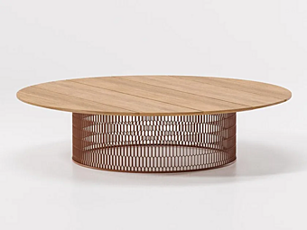 Tavolino laterale da giardino in teak Mesh KETTAL