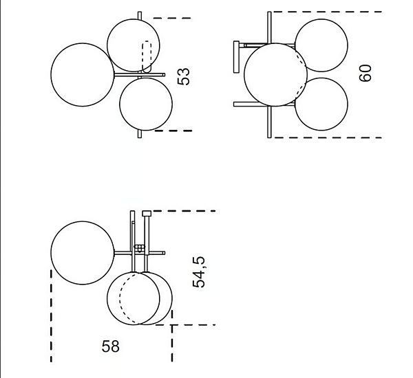 Lampada da parete a led in cristallo Bolle Aria Gallotti&Radice fabbrica Gallotti & Radice dall'Italia. Foto №7