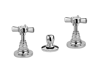 Rubinetto a controllo remoto in acciaio montato sul deck Victoria Gaia Mobili fabbrica GAIA dall'Italia