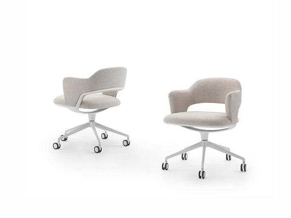 Poltrona da ufficio in tessuto con base a 5 razze e ruote Alma FLEXFORM 29813 fabbrica FLEXFORM dall'Italia. Foto №5