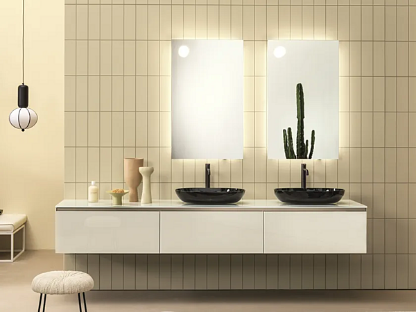 Mobile lavabo con apertura push pull e cassetti ARTELINEA Volumi AL 619 fabbrica ARTELINEA dall'Italia. Foto №1