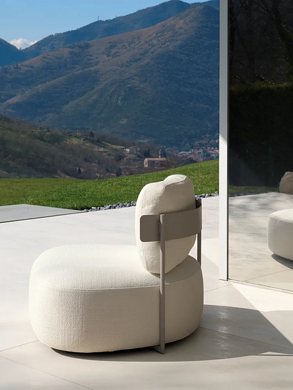 Poltrona in tessuto con copertura removibile Pierre Flou fabbrica Flou dall'Italia. Foto №9