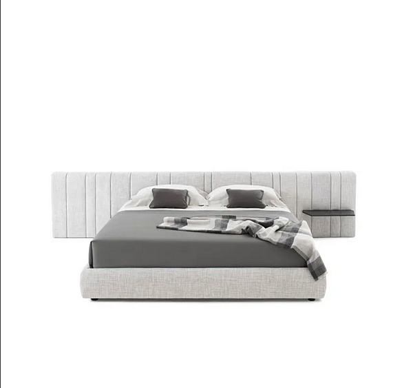 Letto matrimoniale in tessuto con comodini integrati e testata imbottita KARPHI NAP GIORGETTI fabbrica GIORGETTI dall'Italia. Foto №2