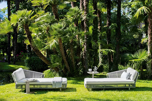 Daybed da giardino in alluminio verniciato VARASCHIN Tibidabo 1430/1430A, 1431/1431A fabbrica VARASCHIN dall'Italia. Foto №5