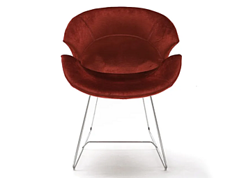 Sedia imbottita in tessuto GIOVANNETTI collezione Daisy