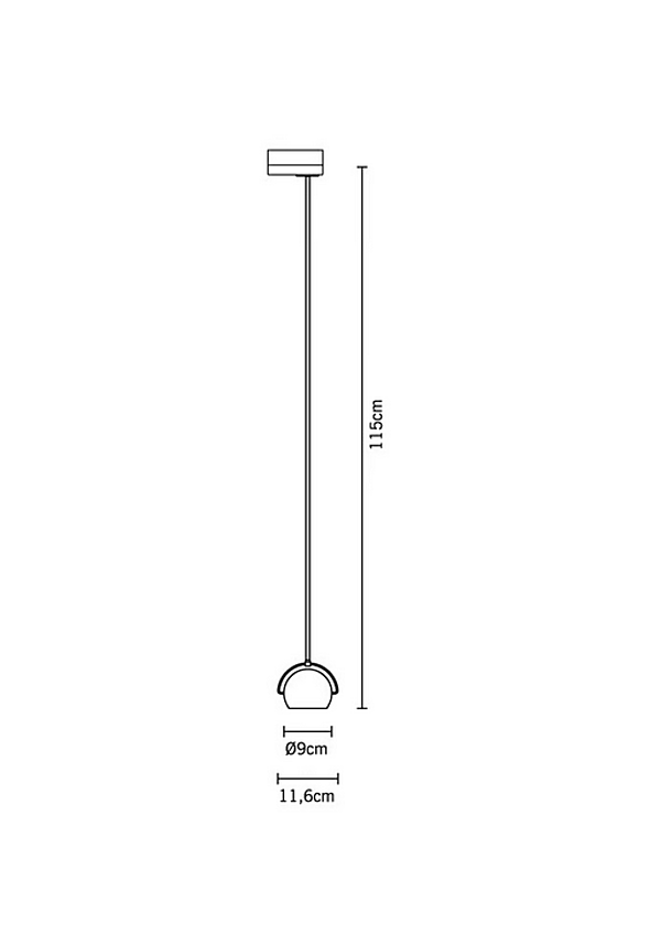Fabbian Chrome Plated Track Light Beluga Colour fabbrica Fabbian dall'Italia. Foto №9