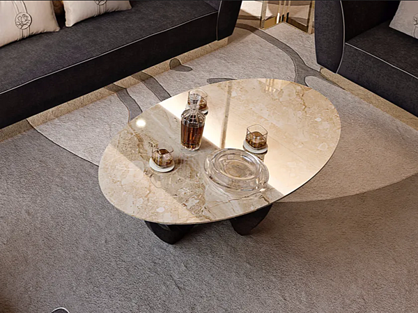 Tavolino da caffè ovale in marmo per soggiorno Symphony Infinity Bizzotto Italia fabbrica Bizzotto Italia dall'Italia. Foto №1