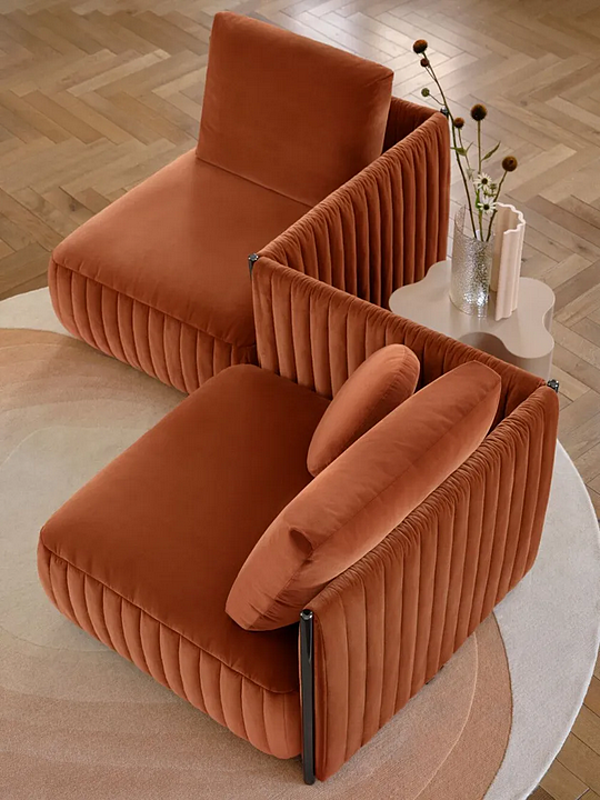 Divano angolare con copertura removibile Saba Metis fabbrica SABA dall'Italia. Foto №6