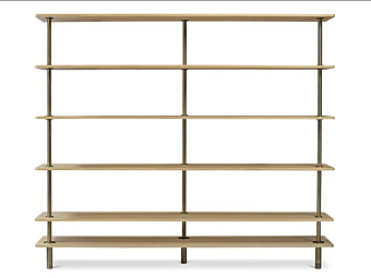 Unità di scaffalatura in legno sezionale con gambe GHIDINI1961 fabbrica GHIDINI1961 dall'Italia