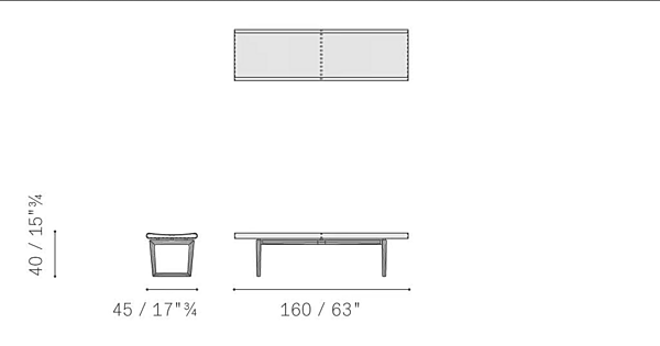 Panchina in pelle Fidelio POLTRONA FRAU fabbrica POLTRONA FRAU dall'Italia. Foto №6