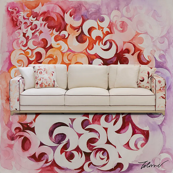 Divano a tre posti in tessuto con schienale imbottito FORMITALIA Moon H -Sofa-B fabbrica FORMITALIA dall'Italia. Foto №6