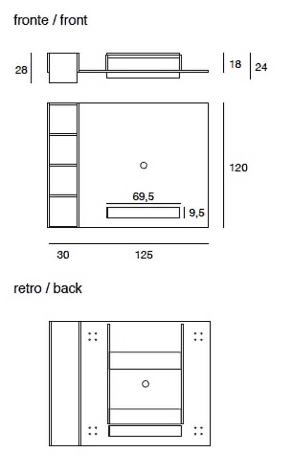 Rack per TV-hi-FI PACINI & CAPPELLINI 5334 fabbrica PACINI & CAPPELLINI dall'Italia. Foto №5
