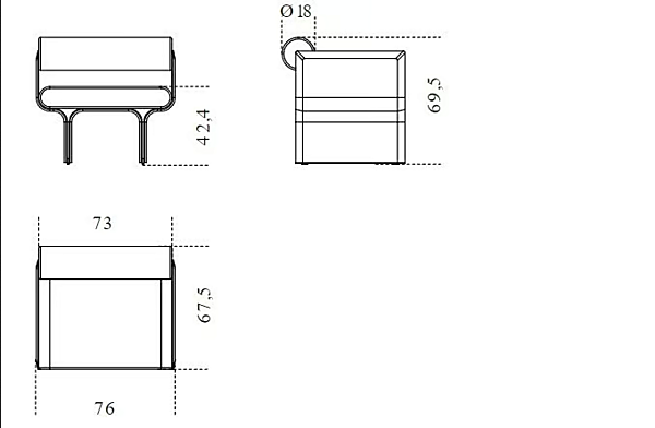 Poltrona con rivestimento sfoderabile in tessuto Stami Lounge Gallotti&Radice fabbrica Gallotti & Radice dall'Italia. Foto №3