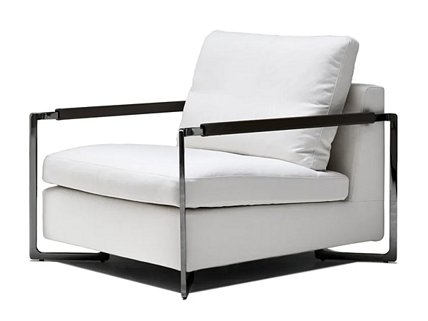 Poltrona con braccioli in tessuto SABA collezione No Logo Light fabbrica SABA dall'Italia. Foto №1