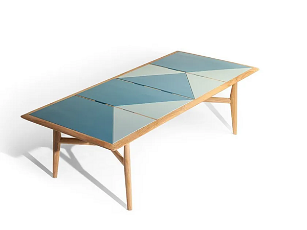 Tavolo rettangolare da giardino in teak con piano in stoneware POLTRONA FRAU The Secret Garden fabbrica POLTRONA FRAU dall'Italia. Foto №2