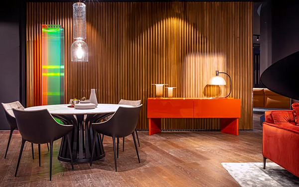Credenza con ante a ribalta in legno CASSINA HAYAMA fabbrica CASSINA dall'Italia. Foto №6