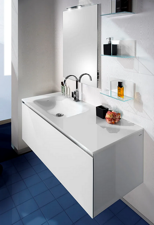 Unità lavabo in cristallo con cassetti ARTELINEA DOMINO fabbrica ARTELINEA dall'Italia. Foto №3