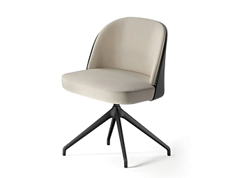 Sedia in tessuto con base a cavalletto INNOVA Imbottiti Twin N1