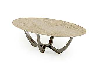 Tavolo da pranzo ovale in legno Bizzotto Italia collezione Symphony Infinity