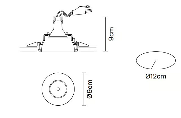 Fabbian прожектор встраиваемый металлический  Tools fabbrica Fabbian dall'Italia. Foto №12