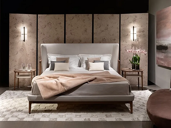 Letto matrimoniale con testata imbottita Pegaso GIORGETTI fabbrica GIORGETTI dall'Italia. Foto №5