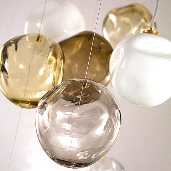 Lampada da soffitto in vetro artistico di Murano Desafinado 16 MULTIFORME PL7540-100x260-1 fabbrica MULTIFORME dall'Italia. Foto №8