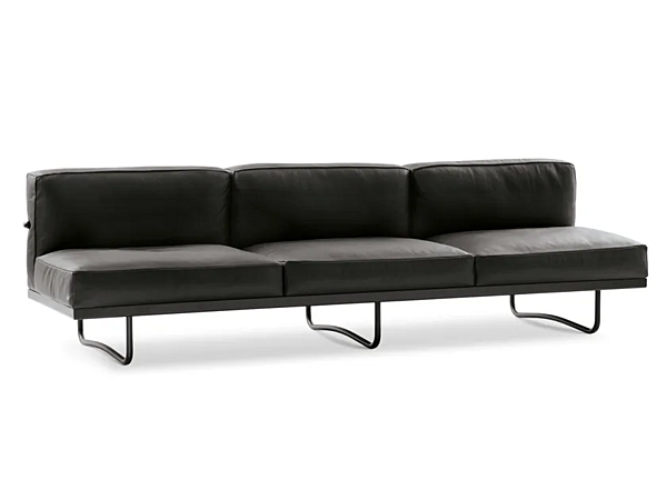 Divano a tre posti con schienale imbottito CASSINA 5 Canapé Appartement Le Corbusier 005 fabbrica CASSINA dall'Italia. Foto №1