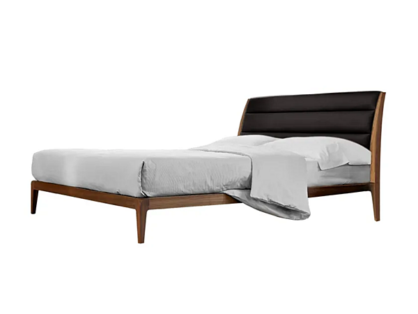 Letto matrimoniale in legno con testiera imbottita DALE Verso Nord P 115 fabbrica Dale Italia (by Cantiero) dall'Italia. Foto №1