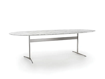 Tavolo da pranzo ovale in marmo FLEXFORM Fly