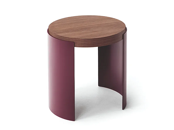 Tavolino da caffè rotondo basso in legno Bowy CASSINA fabbrica CASSINA dall'Italia. Foto №1