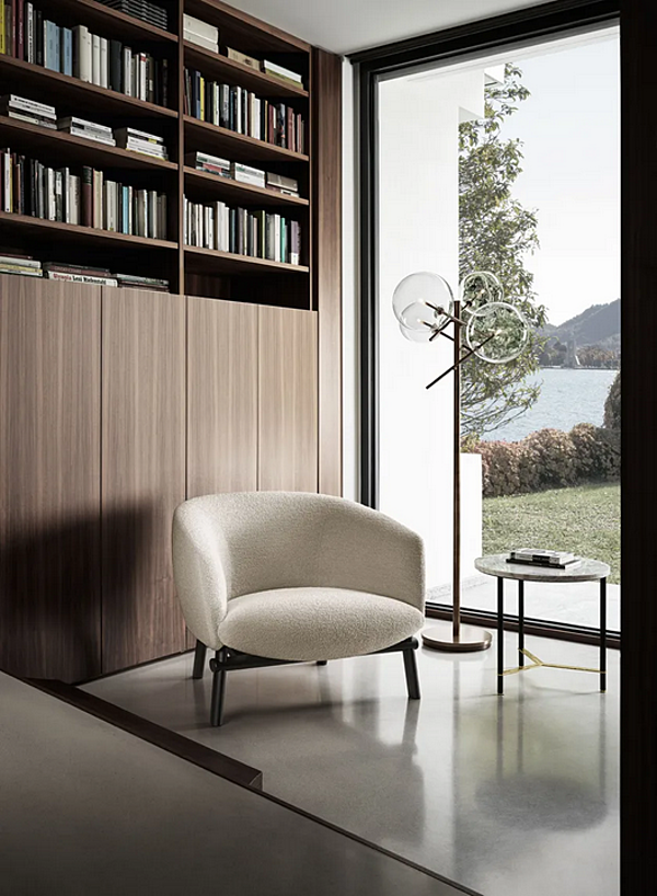 Poltrona con braccioli in tessuto Gallotti&Radice collezione Livre fabbrica Gallotti & Radice dall'Italia. Foto №7