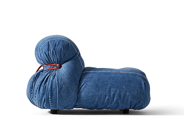 Poltrona in tessuto denim Soriana CASSINA fabbrica CASSINA dall'Italia. Foto №2