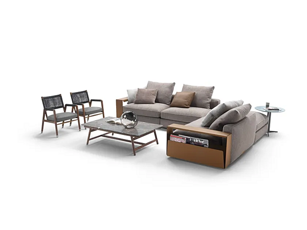 Divano angolare in tessuto Harper FLEXFORM fabbrica FLEXFORM dall'Italia. Foto №12